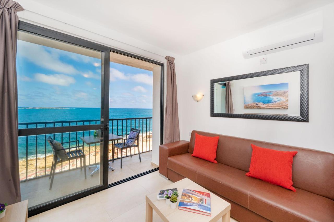 Islet Promenade Seafront 1 Bedroom Apartment With Sea View Balcony By Getawaysmalta St. Paul's Bay Luaran gambar
